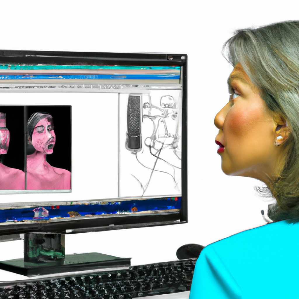 ポストプロデューサー／カラリスト、ベクトルスコープとモニター前の横顔
