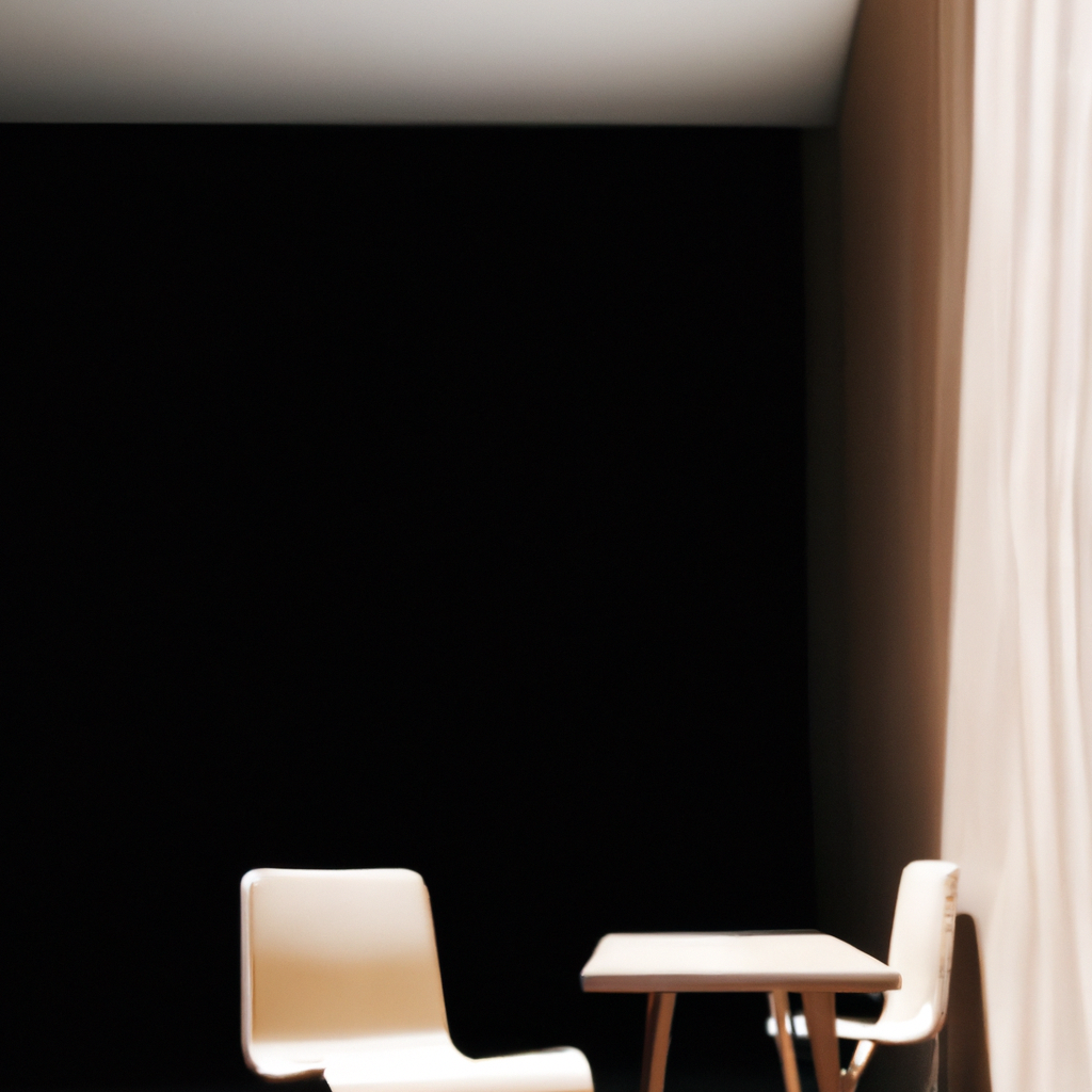 東京・新宿のミニマルなフォトスタジオ内観と自然光